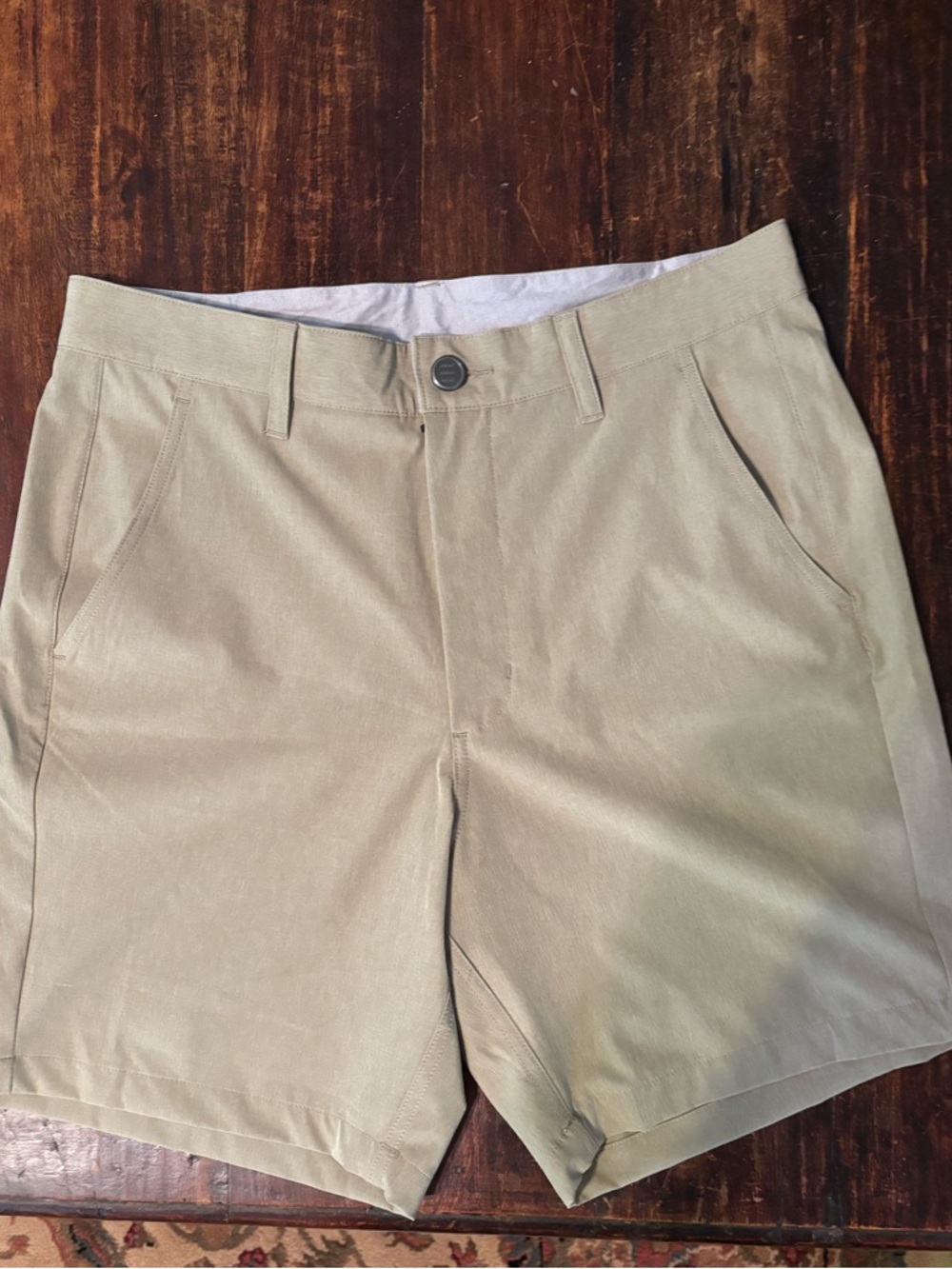 Free Fly Apparel Men's Light Tan Flat-Front Shorts